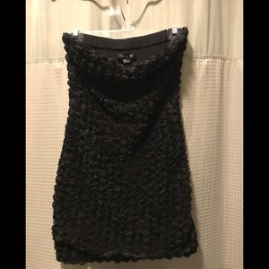 Black strapless stretchy Dress